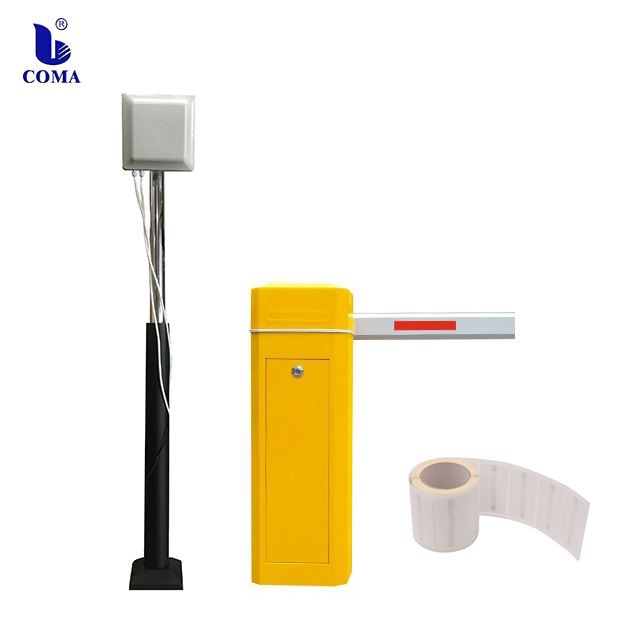 Meddalwedd System Parcio RFID UHF System Parcio Ceir Smart Gyda Gât Rhwystr